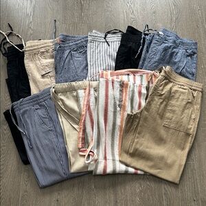 Cotton / Linen Pant Bundle (10 Pairs!)